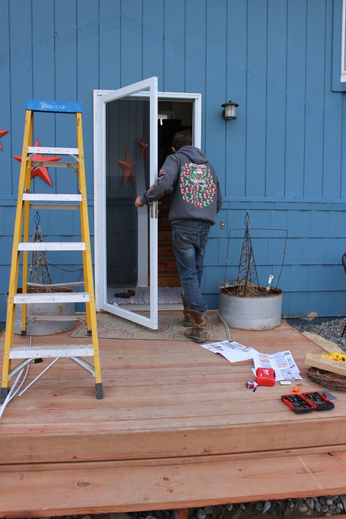 the happy crazy house - new storm door