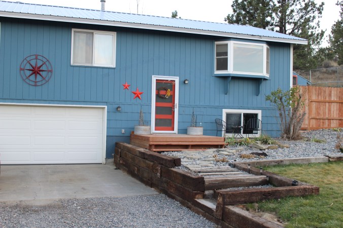 the happy crazy house - retaining wall