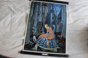 the happy crazy house master bathroom art