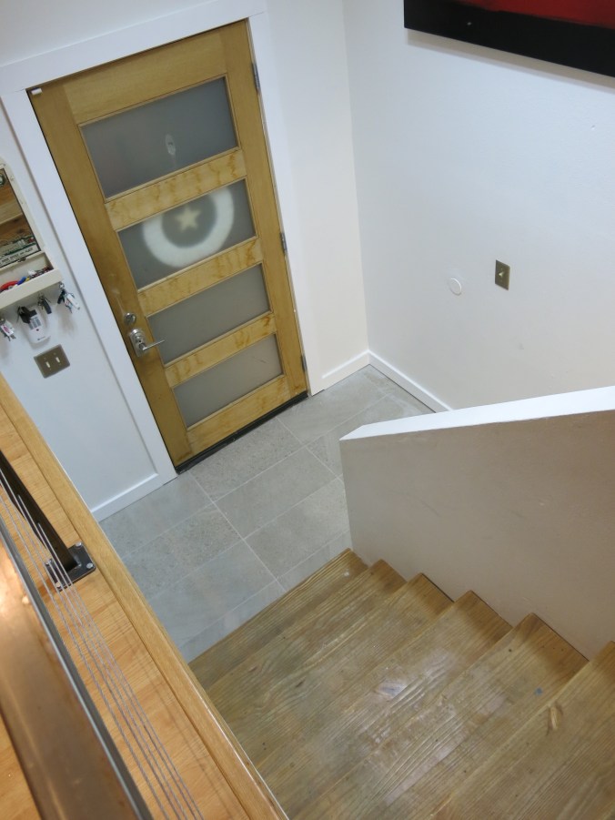 the happy crazy house entry stairs